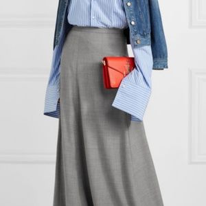 J Crew Collection Adriana Wool Flannel Maxi Skirt